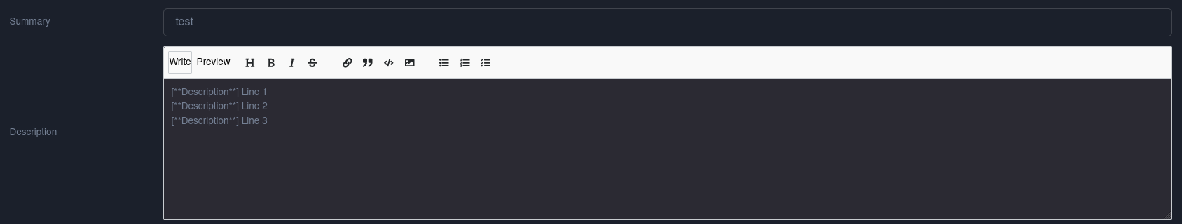 Markdown preview
