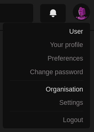 Organisation settings